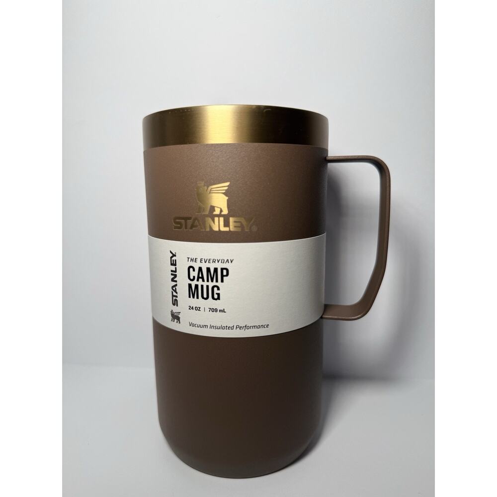 Authentic Stanley 2025 Fall Refresh ESPRESSO GOLD 24oz Everyday Camp Mug NWT NIB